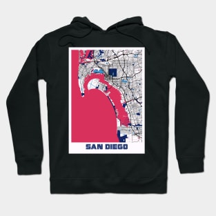 San Diego - United States MilkTea City Map Hoodie